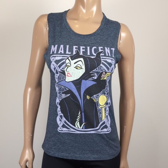 Disney Villains Maleficent Festival Muscle Tank Distressed Graphic Top Size XS - Picture 13 of 13